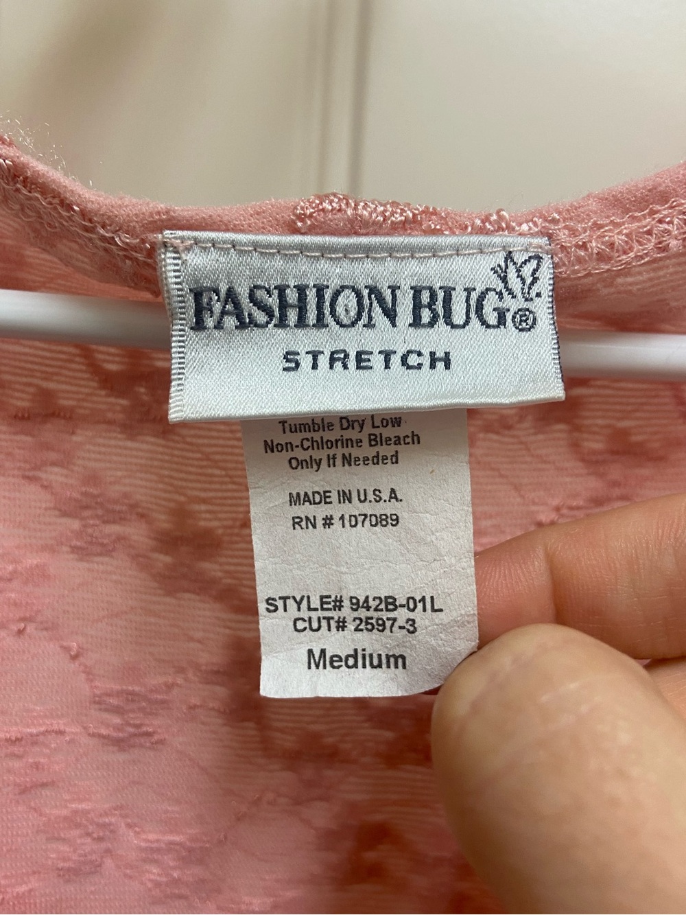 SOLD Fashion Bug Y2K Fairycore Pink Lace Top with Flutter Sleeves - Picture 3 of 6